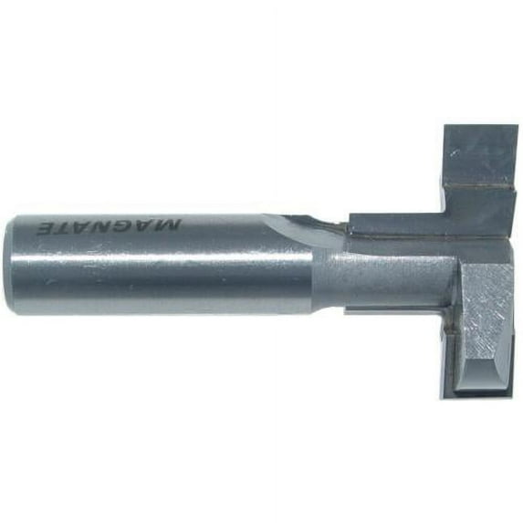 Magnate 6101 T-Slot Straight-Edge Router Bit - 3/8" Kerf, 1-3/8" Large Diameter, 1/2" Small Diameter, 1/2" Shank Diameter, 7/8" Cutting Length