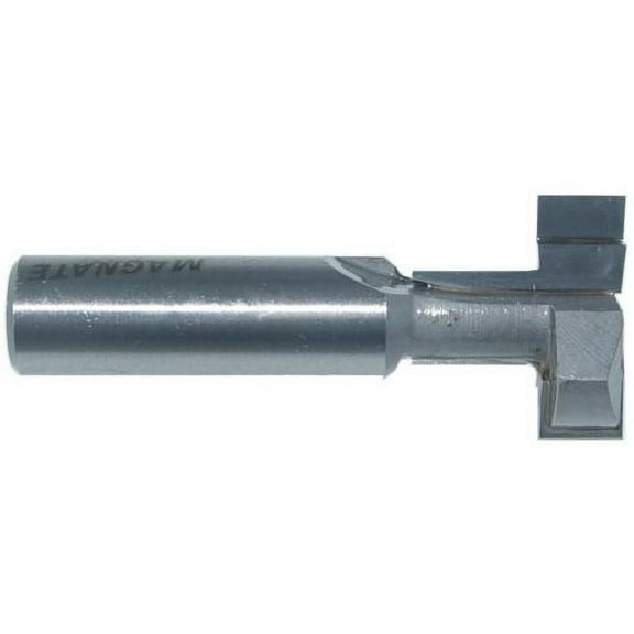 Magnate 6103 T-Slot Straight-Edge Router Bit - 3/8" Kerf, 1" Large Diameter, 3/8" Small Diameter, 1/2" Shank Diameter, 7/8" Cutting Length