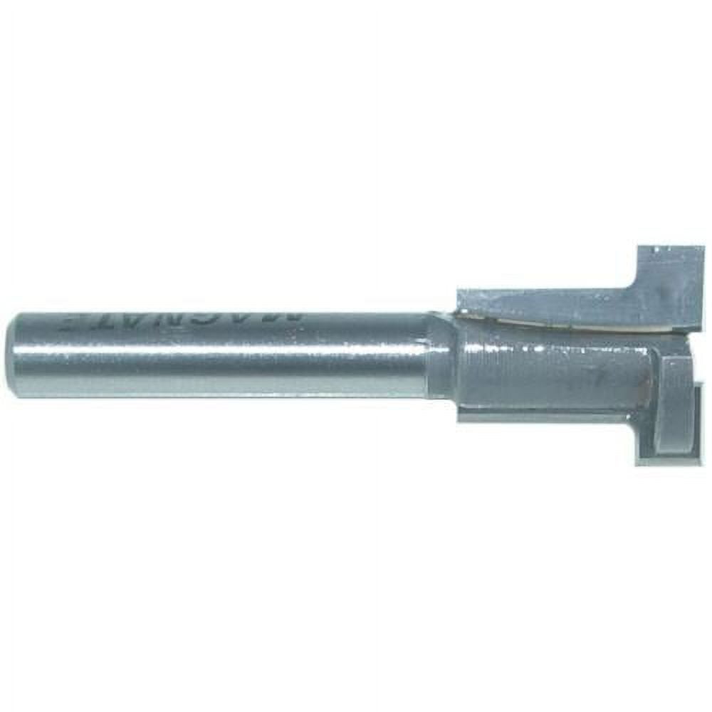 Magnate 6104 T-Slot Straight-Edge Router Bit - 1/4" Kerf, 3/4" Large Diameter, 3/8" Small Diameter, 1/4" Shank Diameter, 3/4" Cutting Length