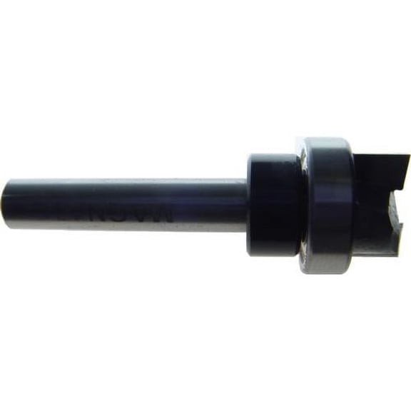 Magnate 7033 Overhang Pattern Router Bit - 1/2" Cutting Diameter, 1/16" Overhang Depth, 1/4" Cutting Length, 1-7/8" Overall Length, BR-05 Bearing