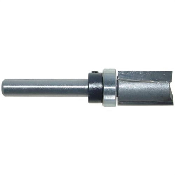 Magnate 7036 Overhang Pattern Router Bit - 9/16" Cutting Diameter, 1/32" Overhang Depth, 3/4" Cutting Length, 2-1/4" Overall Length, BR-05 Bearing