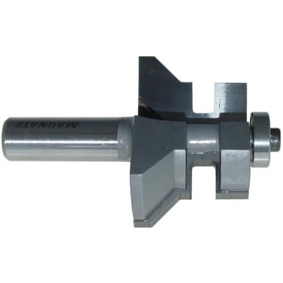 Magnate 7103A V-Matching Tongue & Groove Router Bit - Tongue Profile, 1" to 1-1/4" Material Thickness, 1-7/16" Overall Diameter