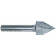 Magnate 711 V-Grooving Router Bit   60 Degree; 1/2" Cutting Diameter; 1/4" Shank Diameter; 5/8" Cutting Length; 1-1/4" Shank Length
