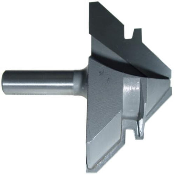 Magnate 7205 45 Corner Lock Mitre Router Bit - 1-5/8" Cutting Length, 1/2" Shank Diameter, 3-1/2" Cutting Diameter, 1-1/2" Shank Length