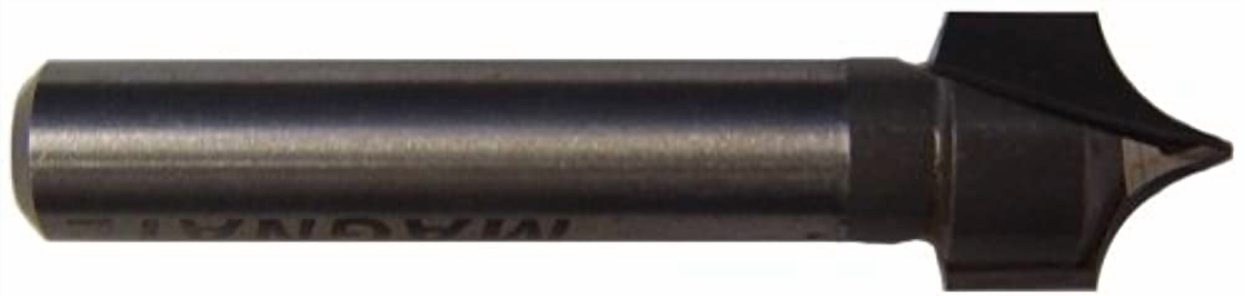 Magnate 7504 Point Cutting Roundover Router Bits — 3/16" Radius; 1/4" Shank Diameter; 7/16" Cutting Length; 1-1/4" Shank Length