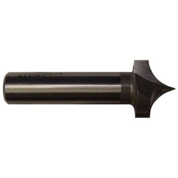 Magnate 7514 Point Cutting Roundover Router Bit - 7/16" Radius, 1/2" Shank Diameter, 11/16" Cutting Length, 2" Shank Length