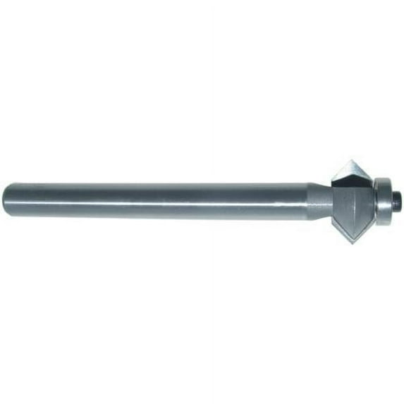 Magnate 753 Side V-Grooving Extended Shank Router Bit - 90 Degree, 1/2" Cutting Height, 1/2" Shank Diameter, 5" Shank Length, 1-1/8" Overall Diameter