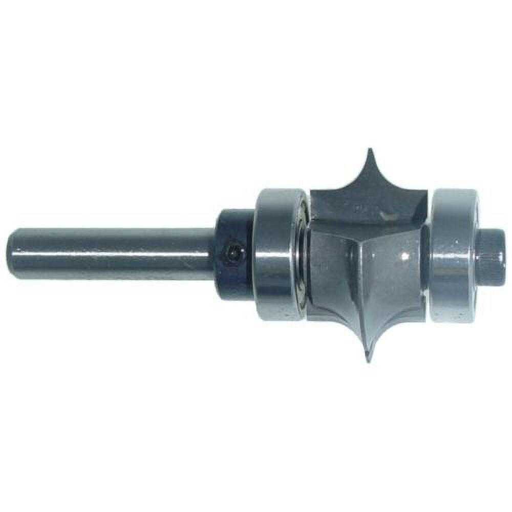 Magnate 7652 Leaf Edge Beading Carbide Tipped Router Bit - 3/16" Radius, 1/2" Cutting Length, 1/4" Shank Diameter, 1-1/2" Shank Length, 1" Overall Diameter
