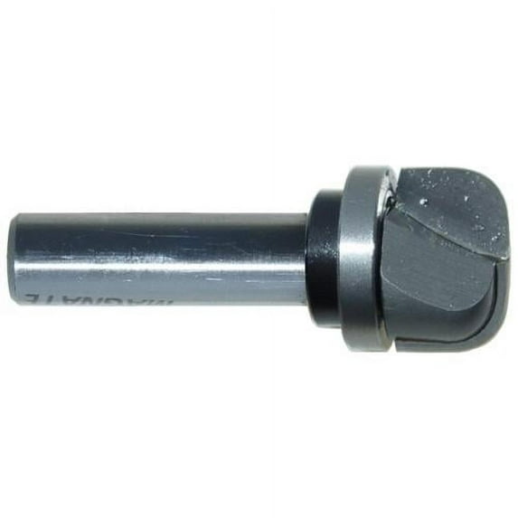 Magnate 7832 Bowl & Tray Plunge Router Bit with Top Bearing - 1" Cutting Diameter, 5/8" Cutting Height, 1/2" Shank Diameter, 2" Shank Length, BR-15 Bearing