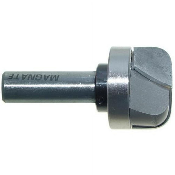 Magnate 7833 Bowl & Tray Plunge Router Bit with Top Bearing - 1-1/4" Cutting Diameter, 5/8" Cutting Height, 1/2" Shank Diameter, 2" Shank Length, BR-16 Bearing
