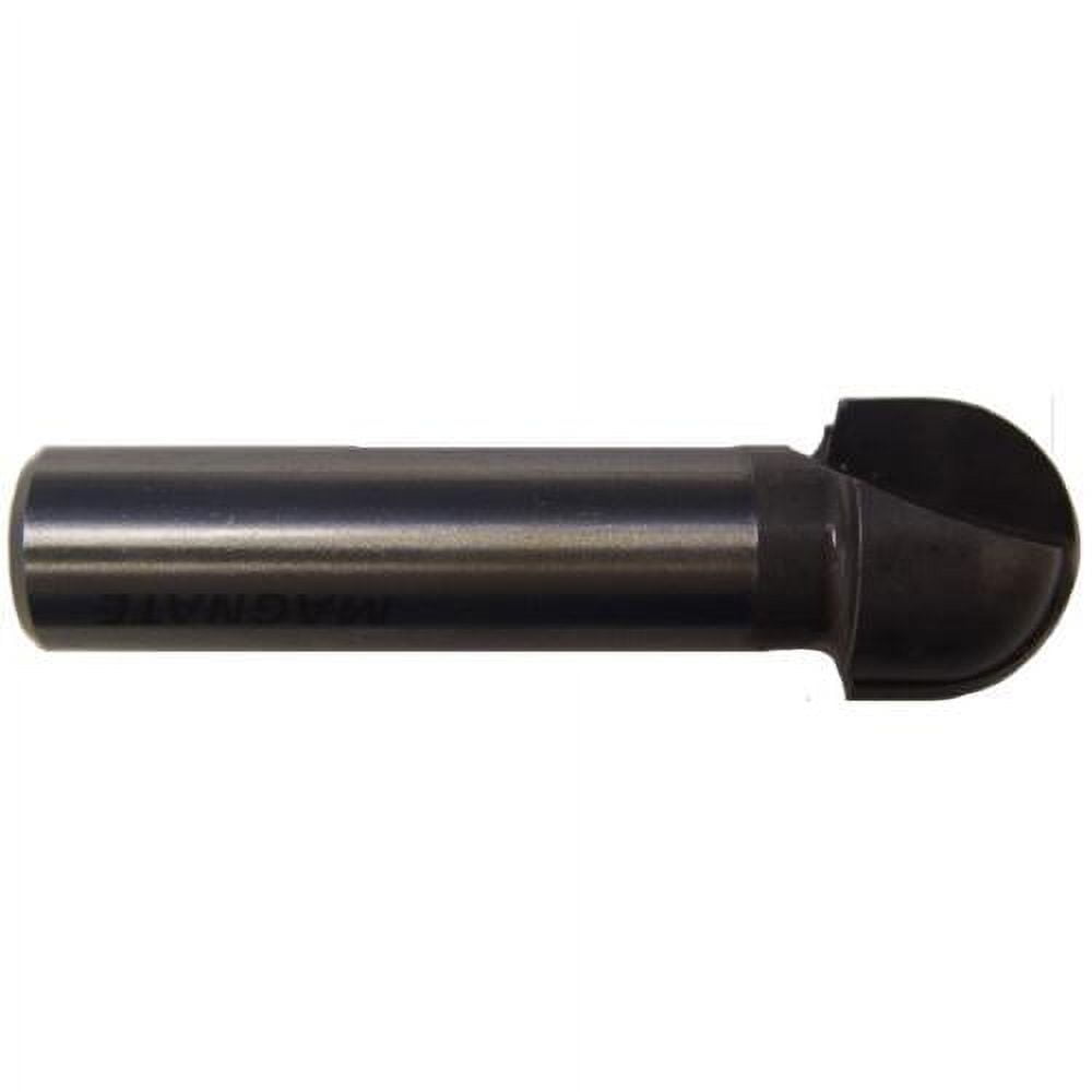 Magnate 805 Core Box 2 Flute Carbide Tipped Router Bit — 3/4" Cutting Diameter; 1/2" Shank Diameter; 5/8" Cutting Length; 3/8" Radius; 1-1/2" Shank Length