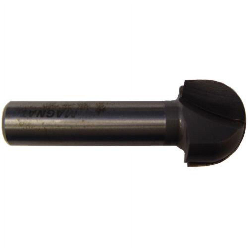 Magnate 807 Core Box 2 Flute Carbide Tipped Router Bit — 1" Cutting Diameter; 1/2" Shank Diameter; 3/4" Cutting Length; 1/2" Radius; 2" Shank Length