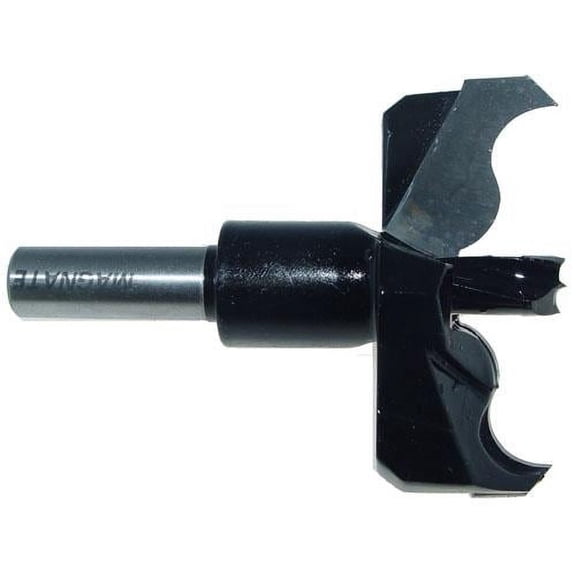 Magnate 8097 Yo-Yo Rosette Carbide Tipped Cutter - 2-1/4" Profile Diameter; 5/8" Profile Height; Ogee Profile; 4-1/2" Overall Length; 12mm Shank Diameter; 2-5/8" Overall Diameter; Flute
