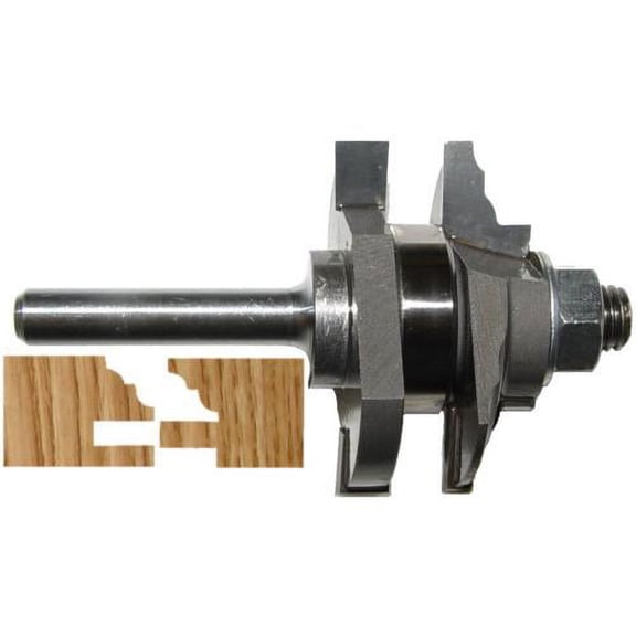 Magnate 9002 Reversible Stile & Rail Router Bit - Classic Profile, 7/8" Cutting Height, BR-06 Bearing