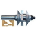 thumbnail image 1 of Magnate 9009B One Piece Stile and Rail Router Bit, For 3/4" to 7/8" Material - Cove & Bead Profile, 1-5/8" Overall Diameter, 1-1/2" Shank Length, BR-06 Bearing, 1 of 1