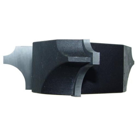 Magnate M017L Quarter Round Shaper Cutter - 1-1/4" Bore, 1/4" Top, 1/2" Radius, 1" Cutting Height, 3-1/4" Overall Diameter