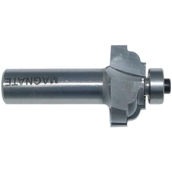 Magnate S4701 Classic Cove Router Bit - 5/32" Radius, 1/2" Shank Diameter, 1/2" Cutting Length, 1-1/8" Overall Diameter, 1-1/2" Shank Length