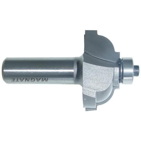 Magnate S4703 Classic Cove Router Bit - 5/16" Radius, 1/2" Shank Diameter, 11/16" Cutting Length, 1-1/2" Overall Diameter, 1-1/2" Shank Length