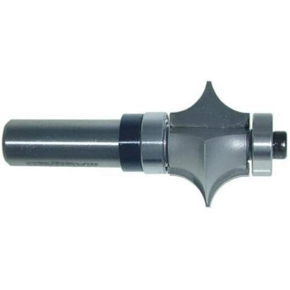 Magnate S7657 Leaf Edge Beading Carbide Tipped Router Bit - 5/16" Radius, 3/4" Cutting Length, 1/2" Shank Diameter, 1-3/4" Shank Length, 1-1/4" Overall Diameter