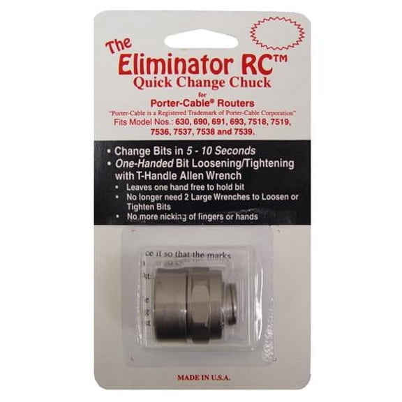 Magnate SHA0002 The Eliminator RC Quick Change Chuck - Porter-Cable Routers, 630, 691, 693, 8529, 7518-9, 7536-7-8-9 Models