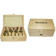 Magnate WB-15 15-Piece Router Bit Set, 1/4 Shank Diameter -