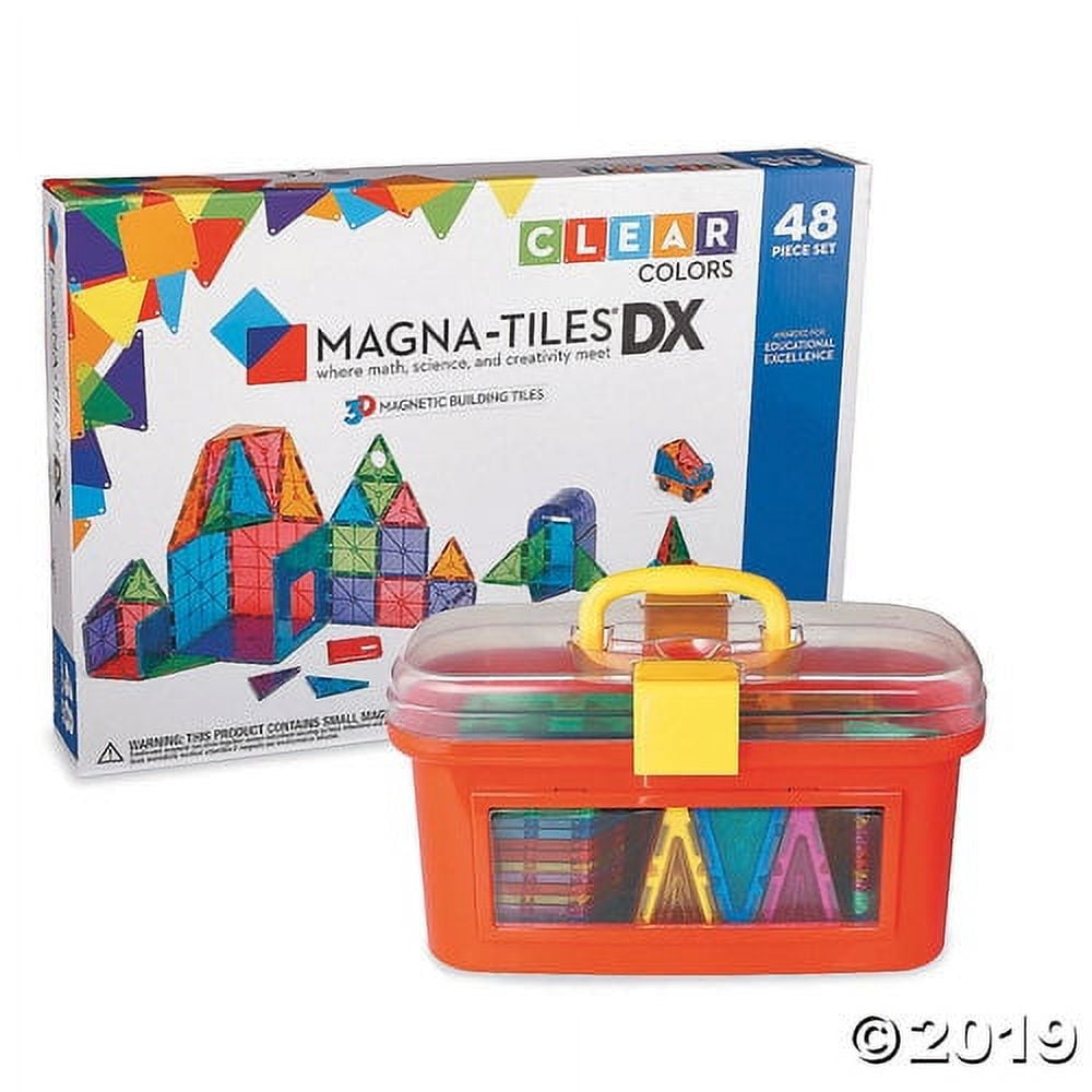 Magnatiles 48 Pc Set with FREE Storage Bin