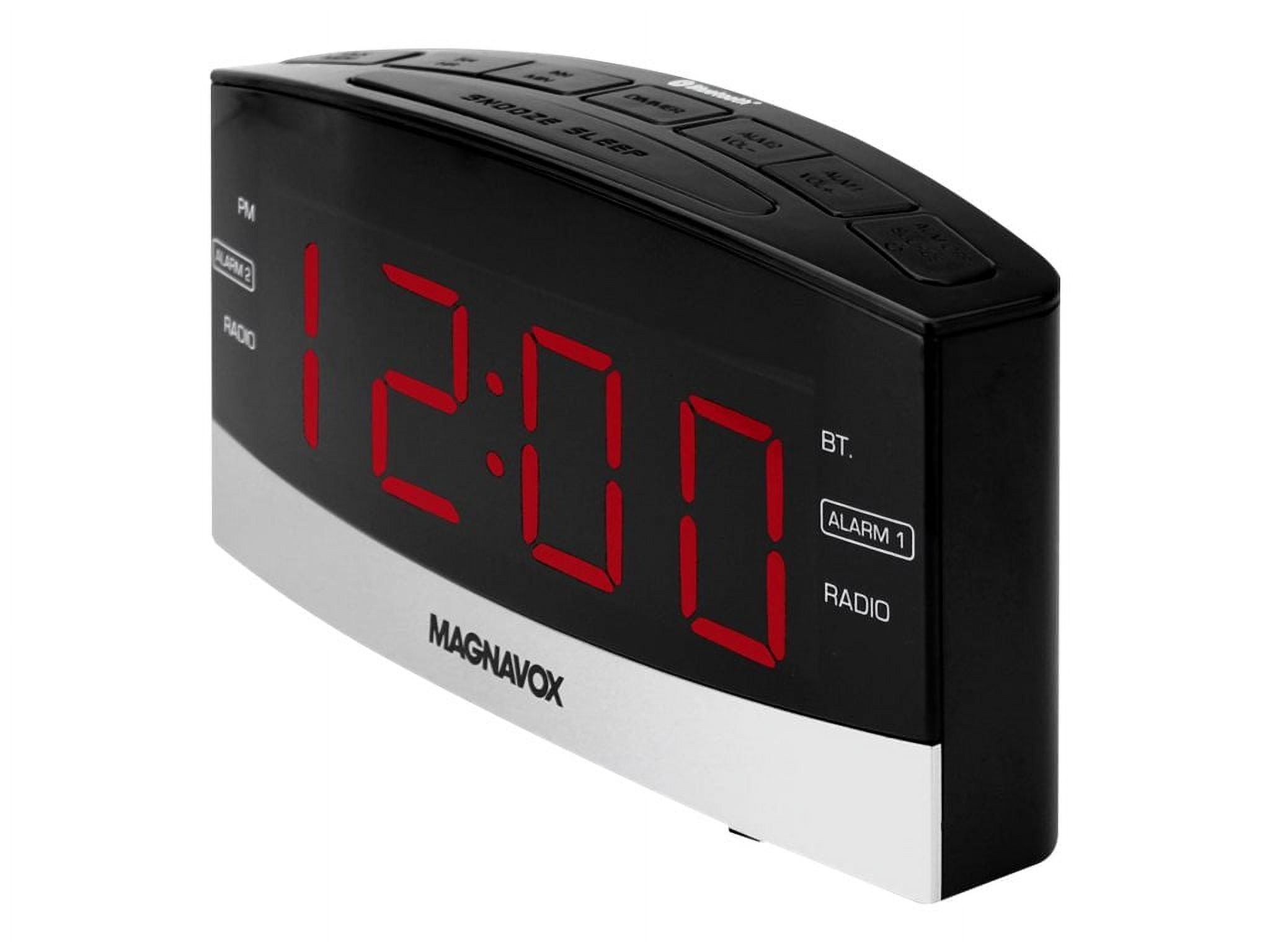Magnavox 1.8 inch Dual Alarm Clock w/Digital PLL AM/FM Radio and