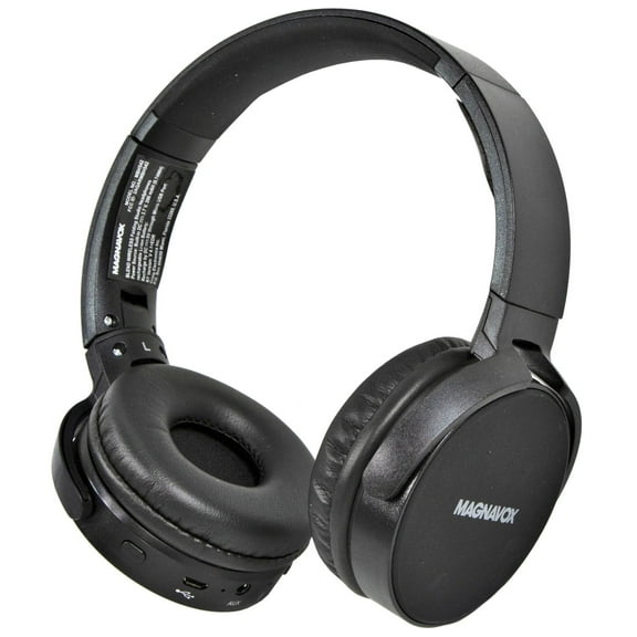 Magnavox Blend Bluetooth Wireless Folding Studio Headphones - Black