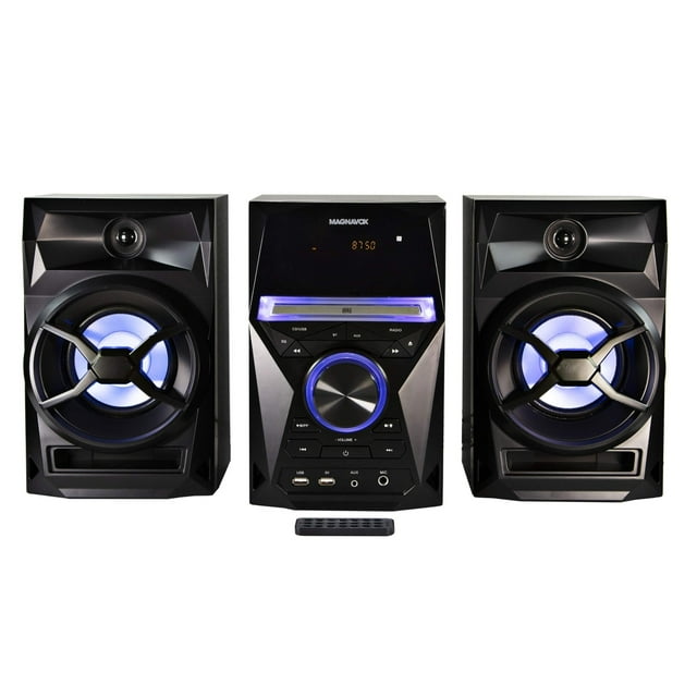 Magnavox 3-Piece CD Player Shelf System with Digital PLL FM Stereo ...