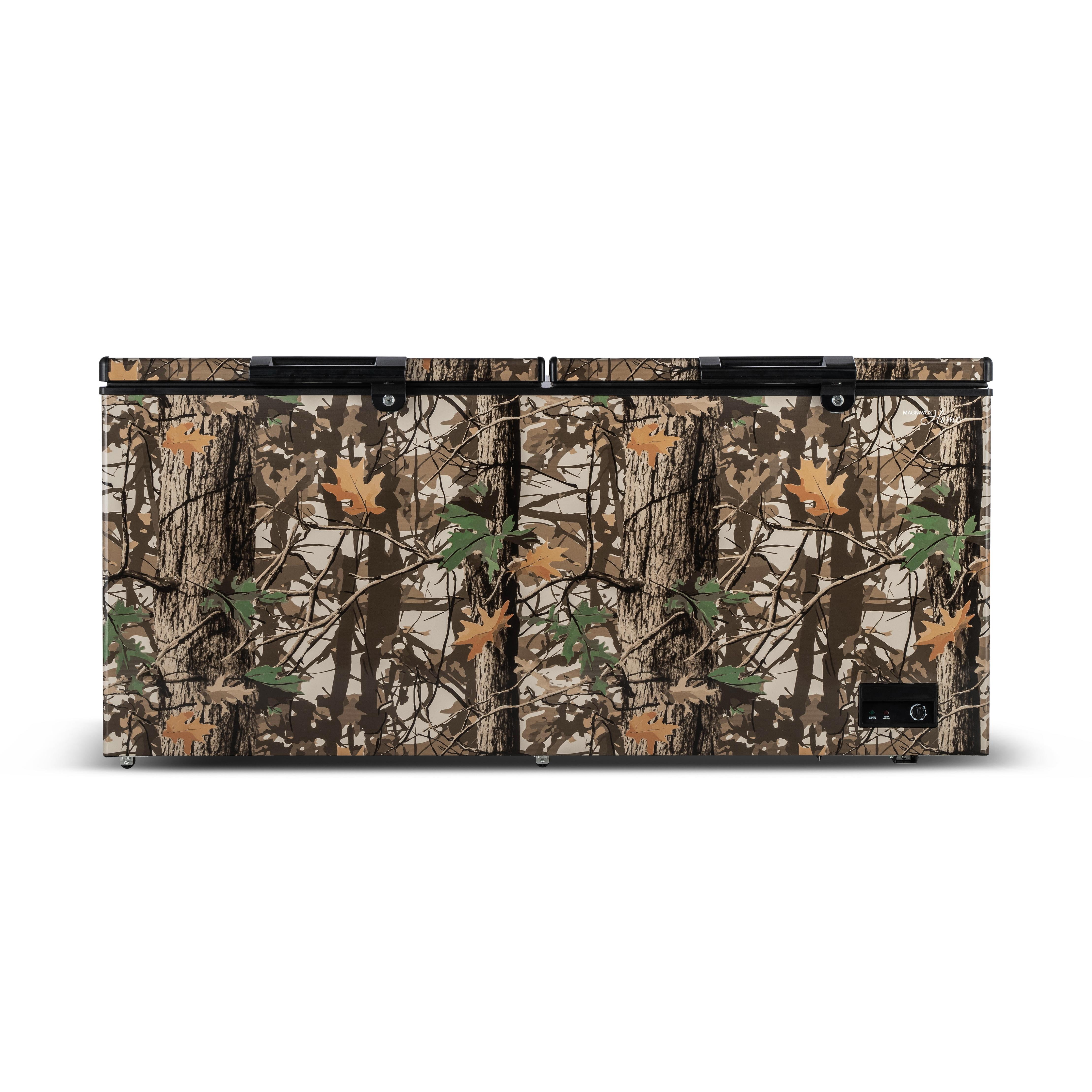 Magnavox Home 21 Cu. ft. 2-Door Chest Freezer, Garage Ready Hunting Camo Deep Freezer