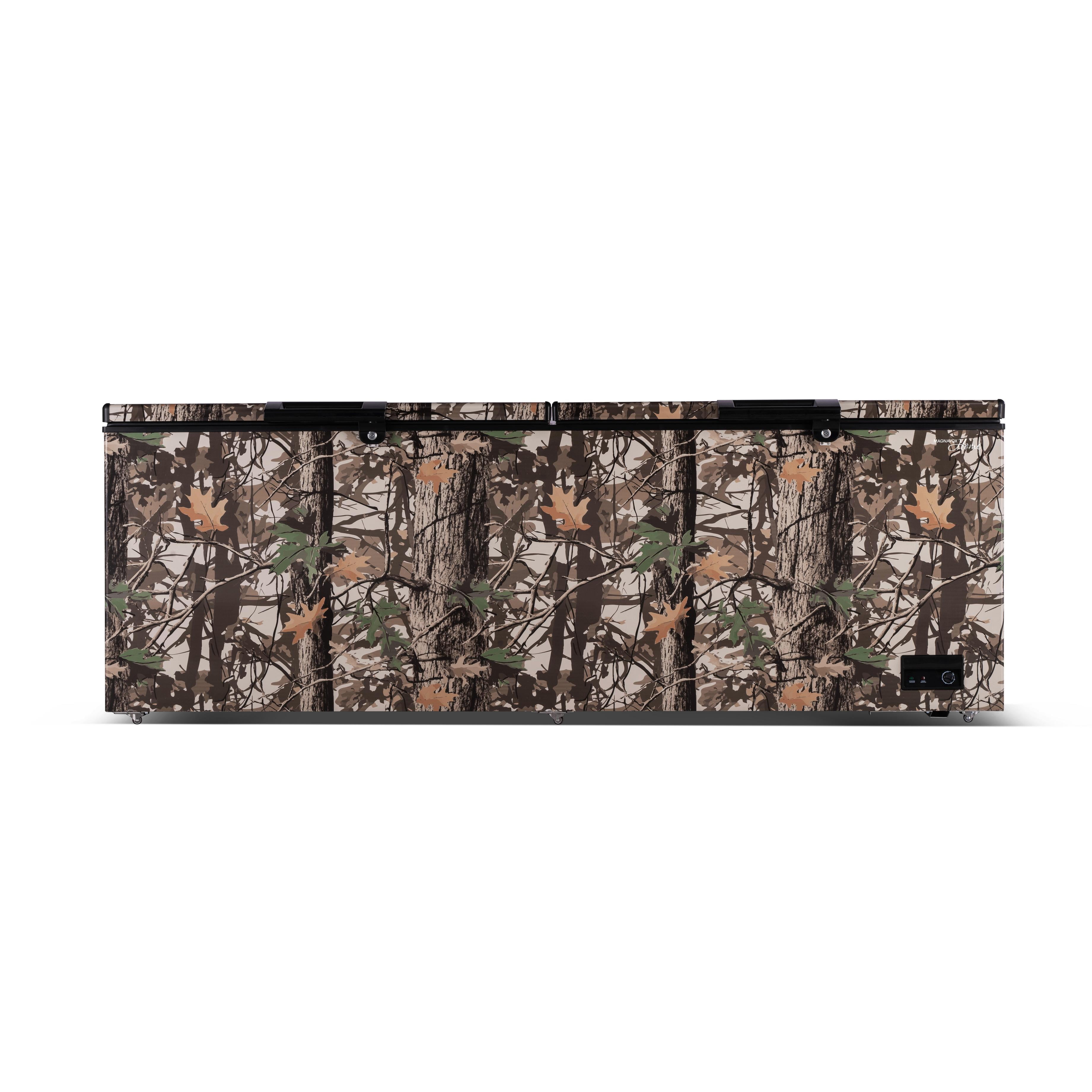 Magnavox 30 Cu. ft. 2-Door Chest Freezer, Garage Ready Hunting Camo Deep Freezer