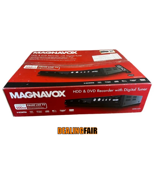Magnavox MDR535H 1 Disc(s) DVD Player/Recorder, 1080p, 500 GB HDD, Black (New) - image 1 of 4