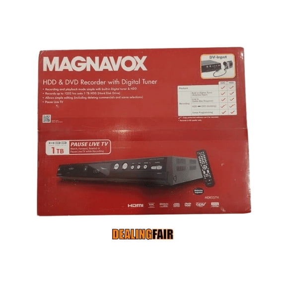 Magnavox MDR557H/F7 HDD & DVD Recorder w/ Digital Tuner