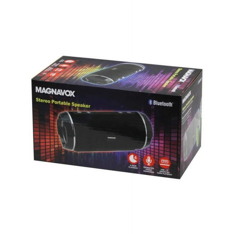 Magnavox Portable Bluetooth Speaker, Black, MMA3762BK