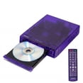 thumbnail image 1 of Magnavox Translucent DVD Player with HDMI Cable, Multi-Format DVD CD MP3 Player, HDMI Output, Remote Control, PAL/NTSC Compatible, 2 Channel Audio, Universal Power 100–240V, Purple, 1 of 20