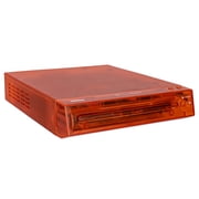 Magnavox Translucent DVD Player with HDMI Cable, Multi-Format DVD CD MP3 Player, HDMI Output, Remote Control, PAL/NTSC Compatible, 2 Channel Audio, Universal Power 100 240V, Orange