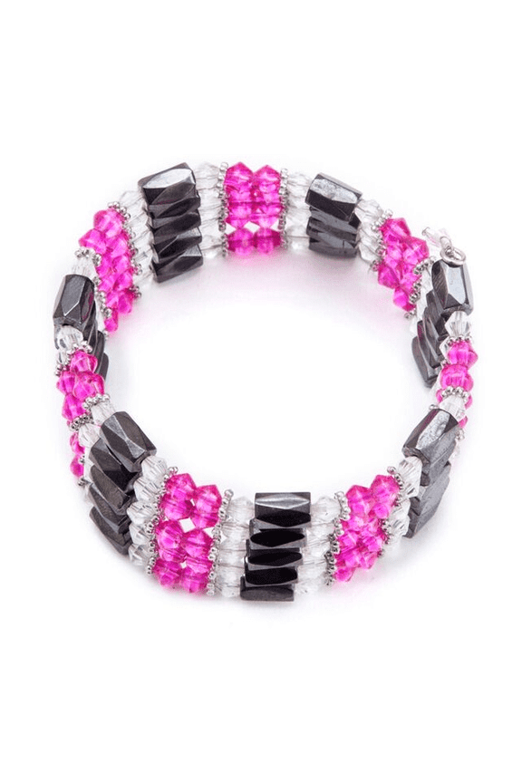 Dark Pink Crystal Magnetic Wrap 36''