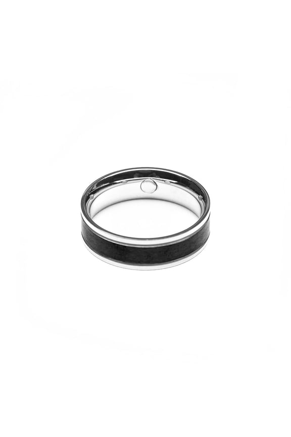 Stainless steel MagneTrim Magnatic Band Ring