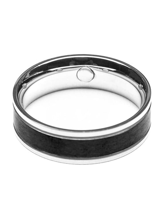 Unisex Stainless steel MagneTrim Magnatic Band Ring