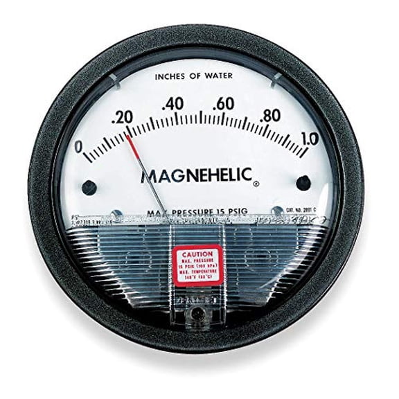 Magnehelic Differential Pressure Gauge, Type, 0 to 10 (in) WC$$Tools