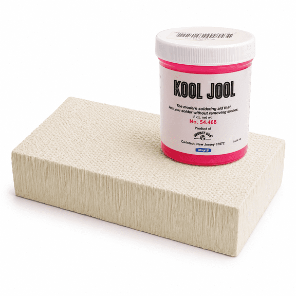 Magnesia Soldering Block & Kool Jool Soldering Aid Heat Protector