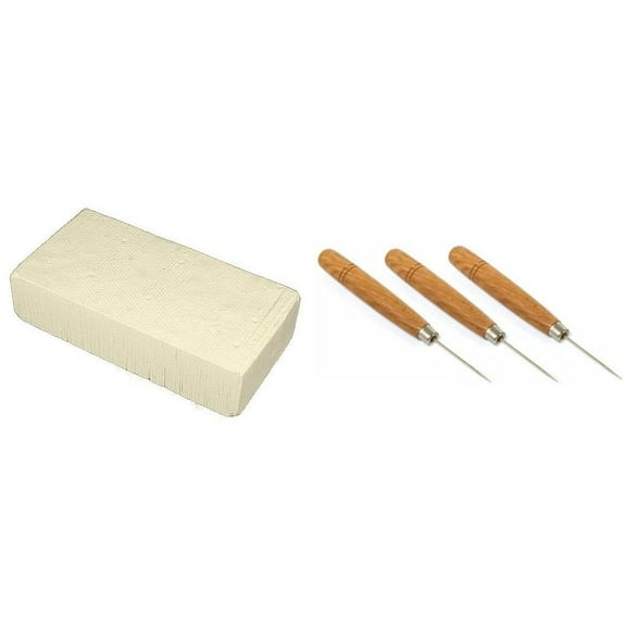 Magnesia Soldering Block & Soldering Picks Solder Welding Bench Tools Kit 4 Pcs