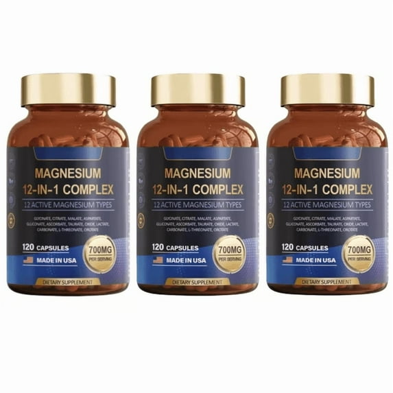Magnesium 12 in 1 Complex 120 Cap 3pack