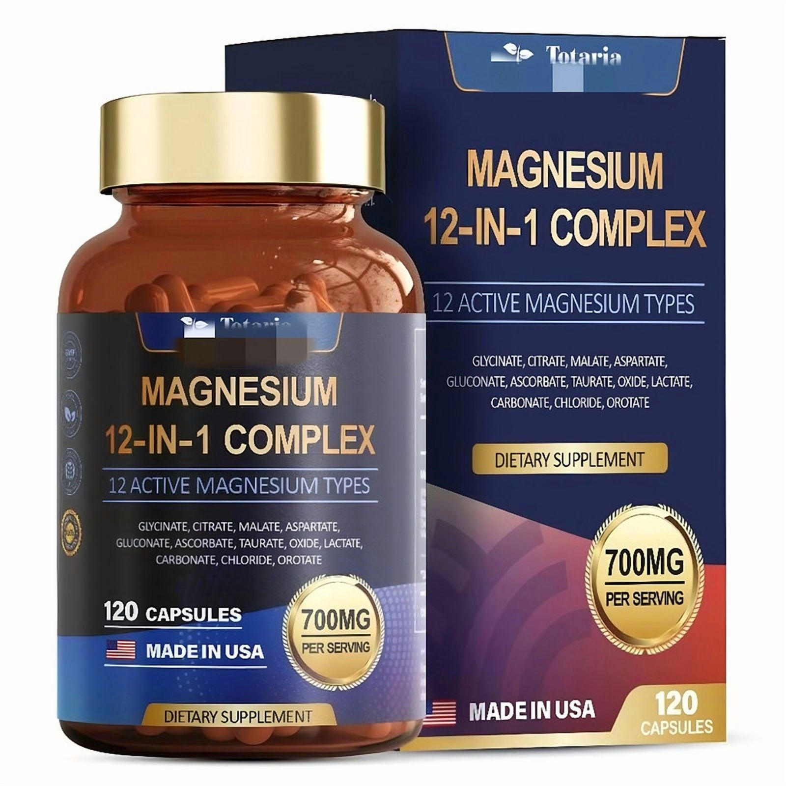 Magnesium 12 in 1 Complex 120 Cap - Walmart.com