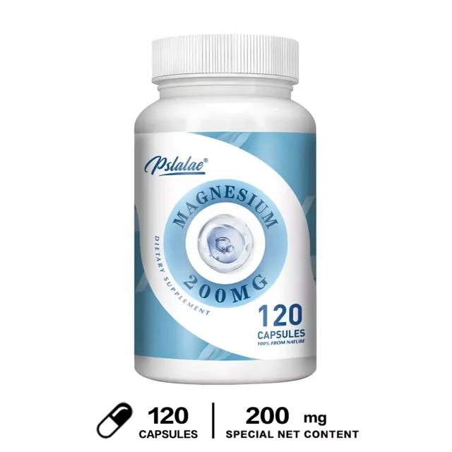 Magnesium Capsules 200mg High Absorption Magnesium Glycinate Lysinate