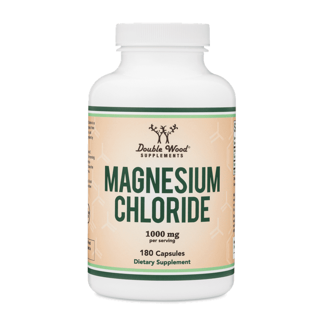 Magnesium Chloride (Cloruro De Magnesio) 180 Capsules, 1,000mg Per