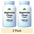 (2 pack) Magnesium Citrate 1400 mg by Alfa Vitamins Supports Nerve