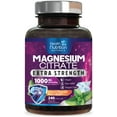 thumbnail image 1 of Magnesium Citrate 1000mg Per Serving - Max Absorption Magnesium Powder Capsules for Muscle, Nerve, Bone and Heart Health Support, High Absorption Citrate Complex, Gluten Free, Non-GMO - 240 Capsules, 1 of 10