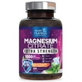 thumbnail image 1 of Magnesium Citrate 1000mg Per Serving - Max Absorption Magnesium Powder Capsules for Muscle, Nerve, Bone and Heart Health Support, High Absorption Citrate Complex, Gluten Free, Non-GMO - 120 Capsules, 1 of 10