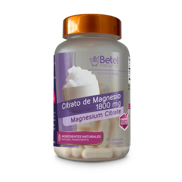 Magnesium Citrate/Citrato de Magnesio Capsules by Betel Natural Easy